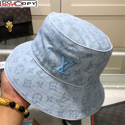 fake lv bucket hat|louis vuitton denim bucket hat.